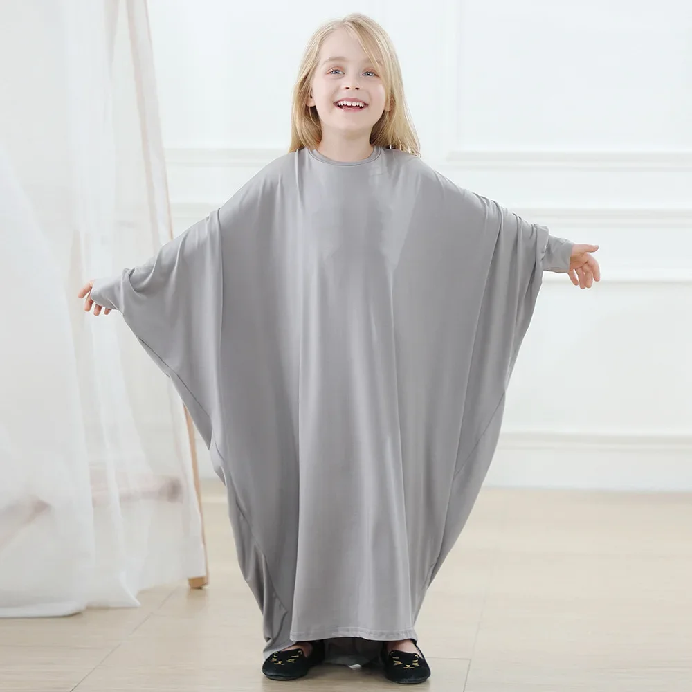 

Eid Ramadan Abaya Kids Girls Loose Robe Muslim Khimar Children Long Maxi Dress Arabic Turkey Islam Prayer Kaftan Gowns Clothing