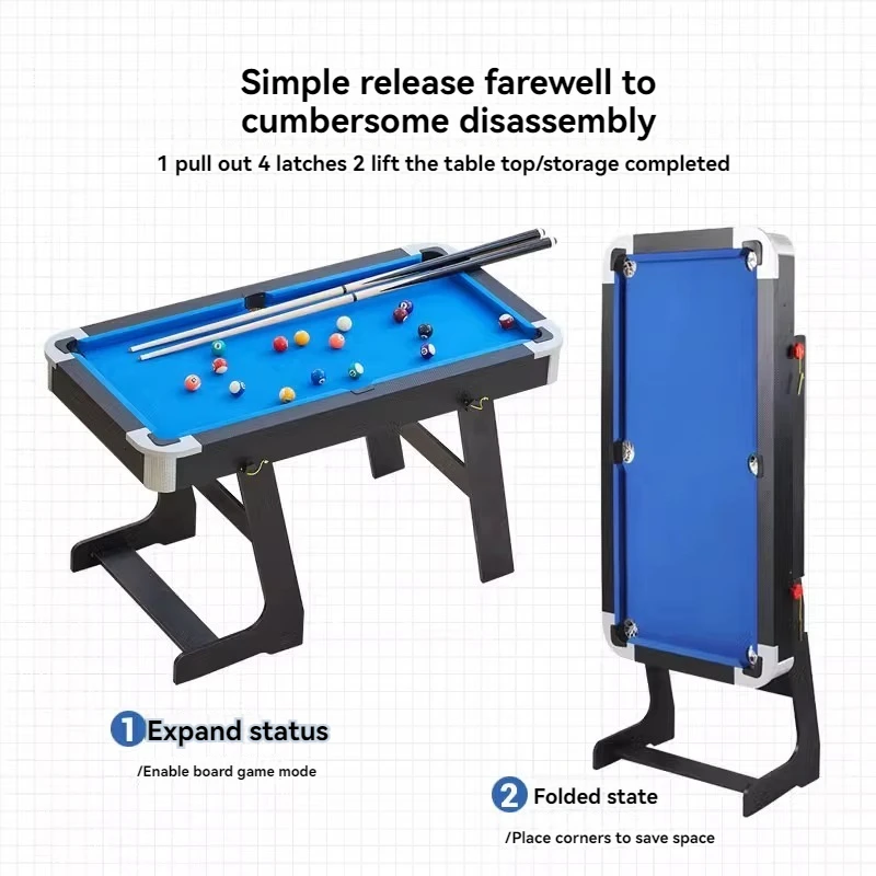 

Billiard Table Home Children's Indoor Folding Tennis Table Tennis Multi-functional Small Billiard Table Toy Desk