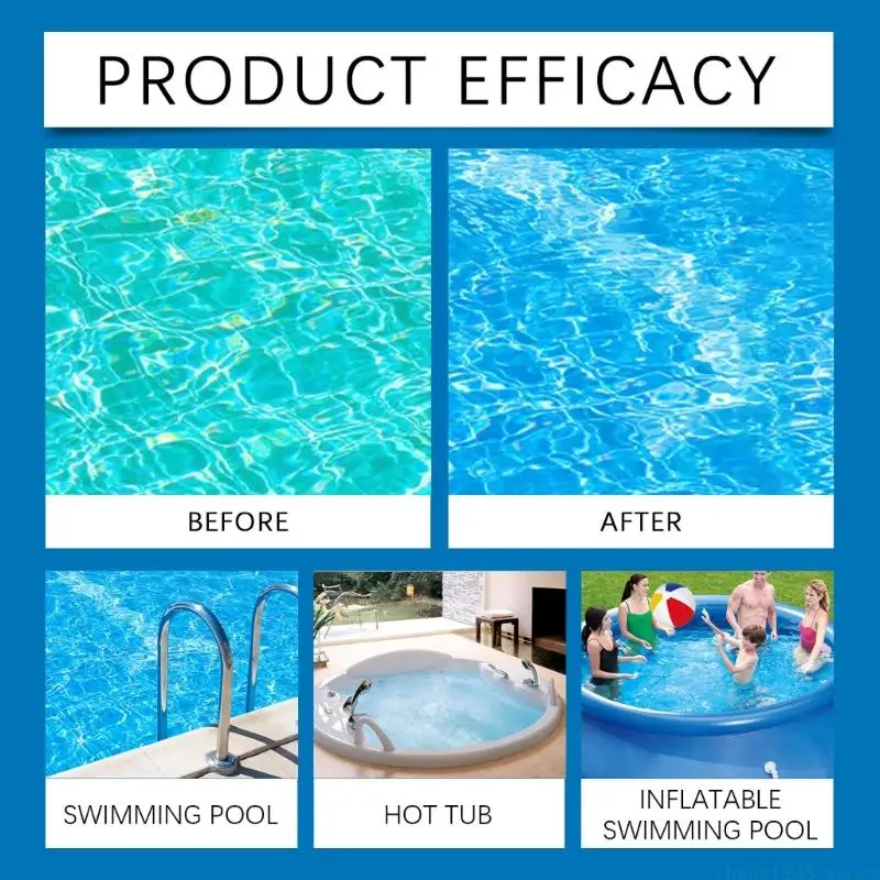 QX2E Pool Water Clarifier Maintenance Liquid For Home Outdoor Baths And Water Features