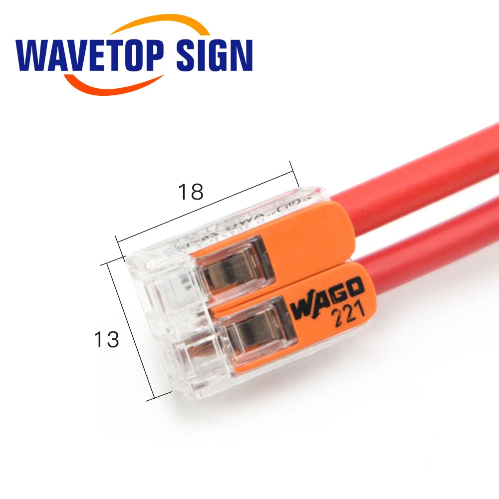 WaveTopSign Yongli ذكر أنثى موصل الجهد العالي لبطارية هليكوبتر لتقوم بها بنفسك أنبوب الليزر آلة قطع CO2
