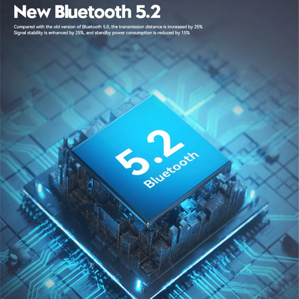 Shoumi-auriculares Tws inalámbricos por Bluetooth con estuche de carga, 2000mA Batería Externa de estéreo con cascos deportivos, novedad de 2023