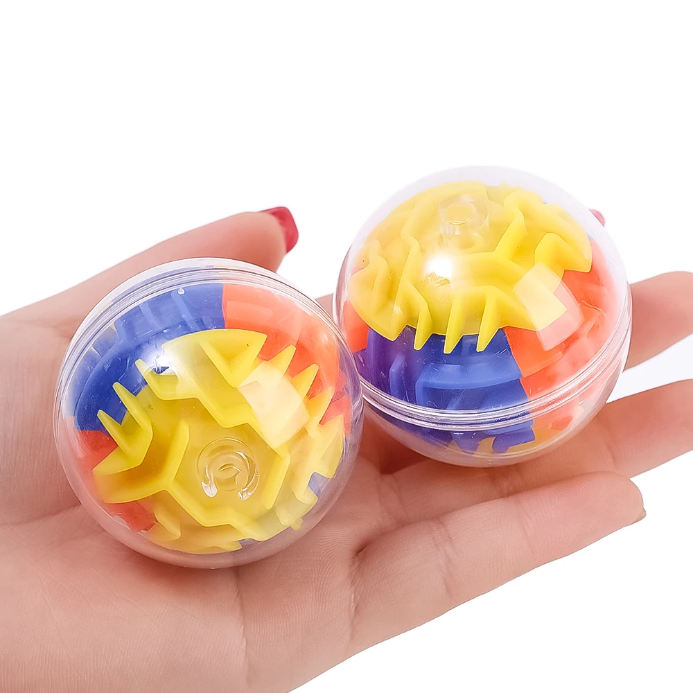 1/2/3Pcs 3D Round Maze Puzzle Toys Memory Ball Gravity Sequential Maze Ball Toys for Kids Adults Brain Educational Puzzle Toys