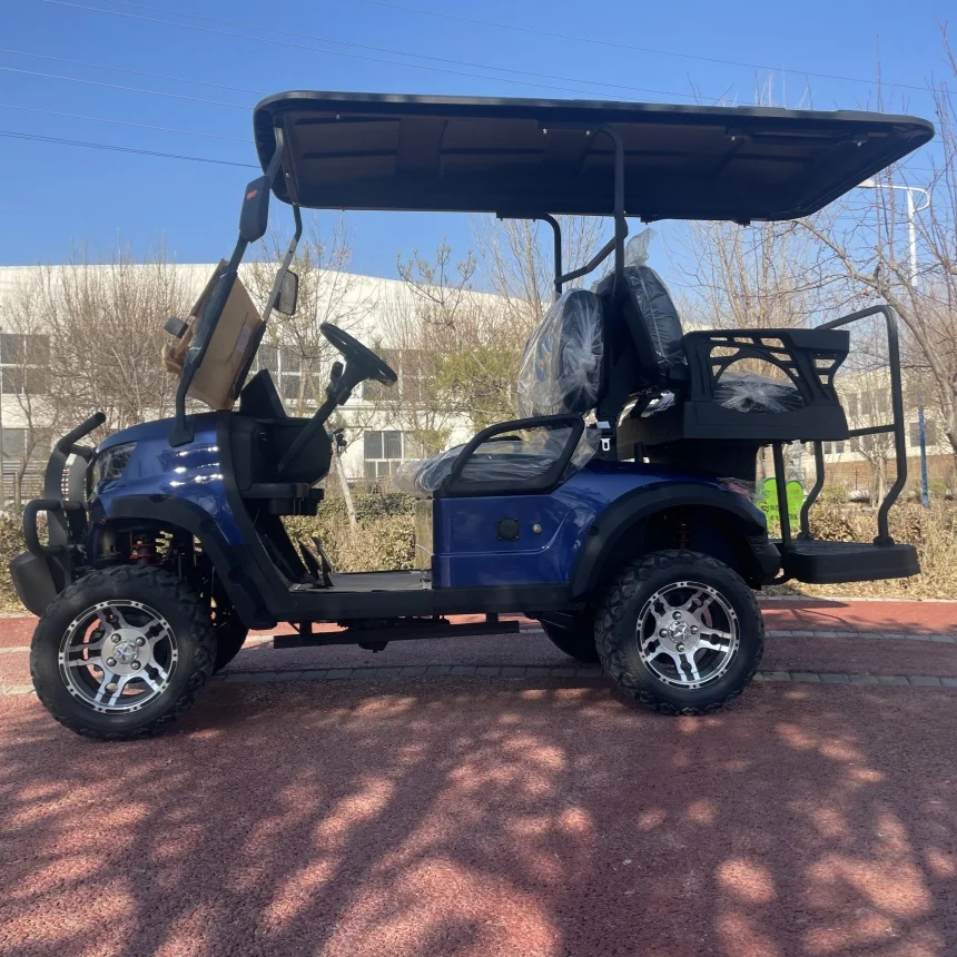 Hot Sale Wholesale Adults Farm Scooter Car Golf Cart 2 4 Seater 48/60/72V Lead-Acid Battery Powered Electric Golf Carts