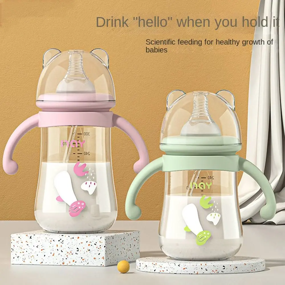 High capacity Baby Bottle Multipurpose Anti-drop Anti-Slip Newborns Baby Bottle Wide-Caliber Food grade Feeding Bottle Newborns