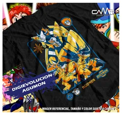 Agumon Adventure T-shirt Veemon Digimon Adventure Omnimon Anime Tee gift clothes