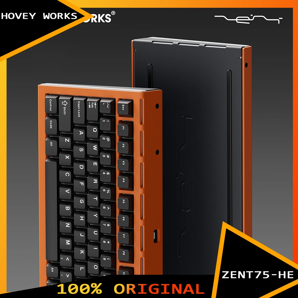 

HOVEY WORKS ZENT75-HE Wired Keyboard Magnetic Jade Pro Aluminum RT0.01 Magnetic Switch Laptop Gaming Keyboards PC Esport Custom