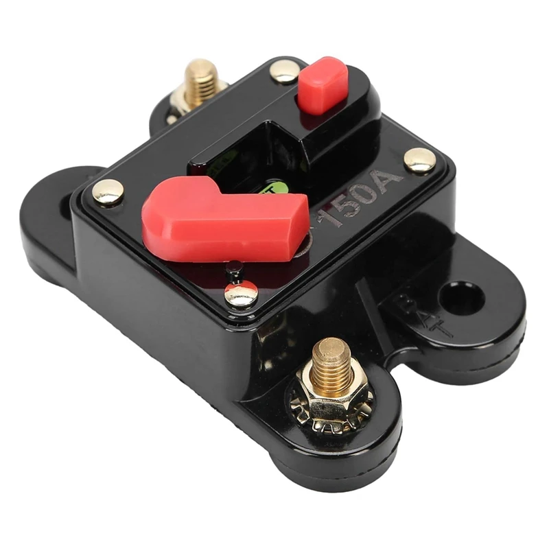 Circuit Breaker With Manual Reset Fit For Marine Trolling Motors Boat ATV Manual Power 12V-26VDC(150A)