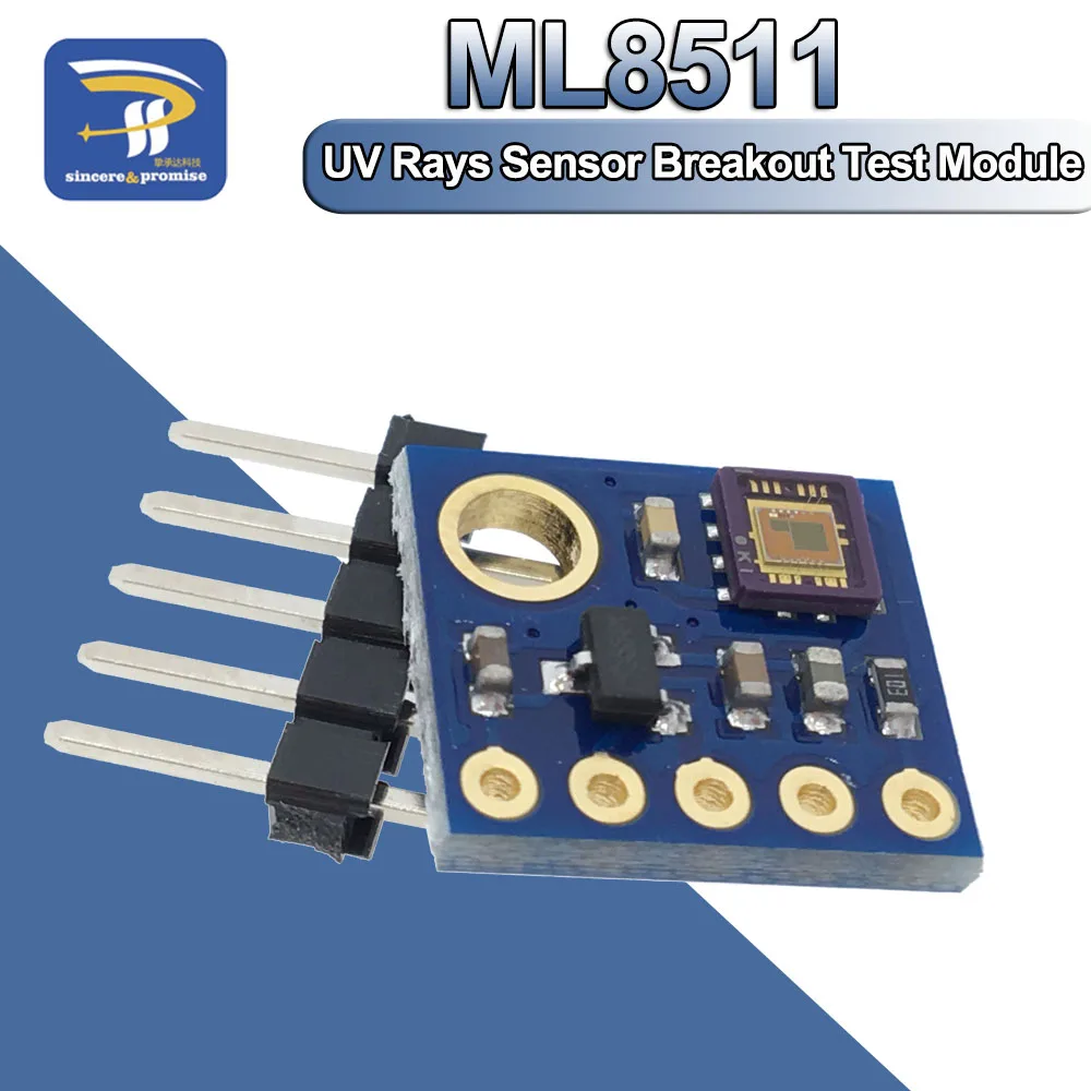 

GY-8511 UVB UV Rays Sensor Breakout Test Module Detector Analog Output with pin For Arduino ML8511