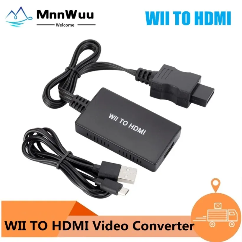 

Wii to HDMI-Compatible Converter Wii to HDMI-compatible Adapter with 3.5mm Audio Jack Supports Wii display for PC HDTV Monitor