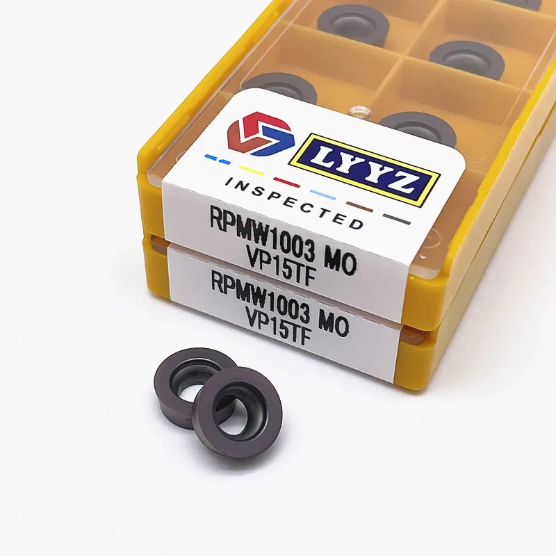 超硬インサートRpmw1003mo vp15tf,CNC旋盤用切断ブレード,フライス加工,1注文,10個