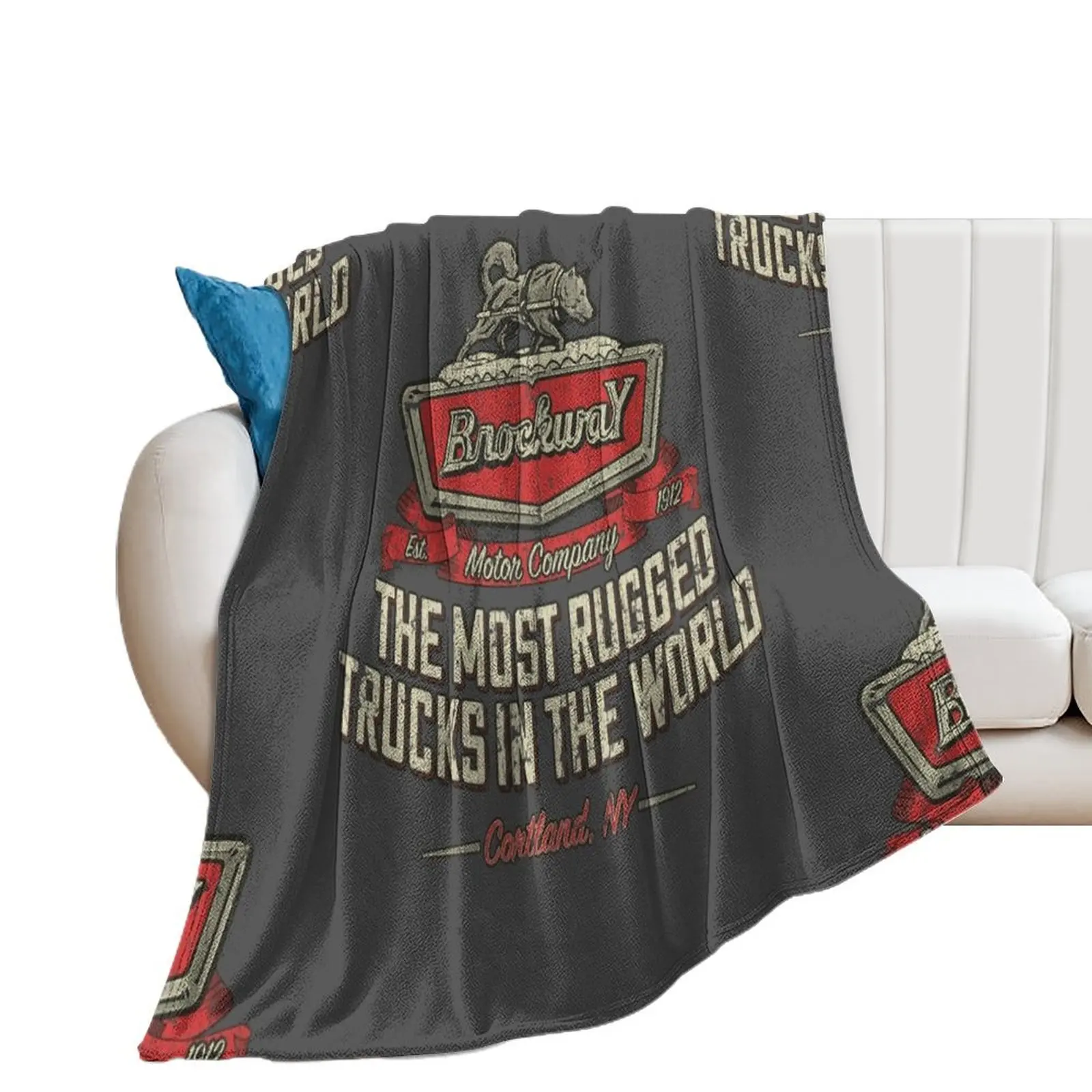 Brockway Motor Company 1912 Throw Blanket Polar Tourist Weighted Beach Blankets