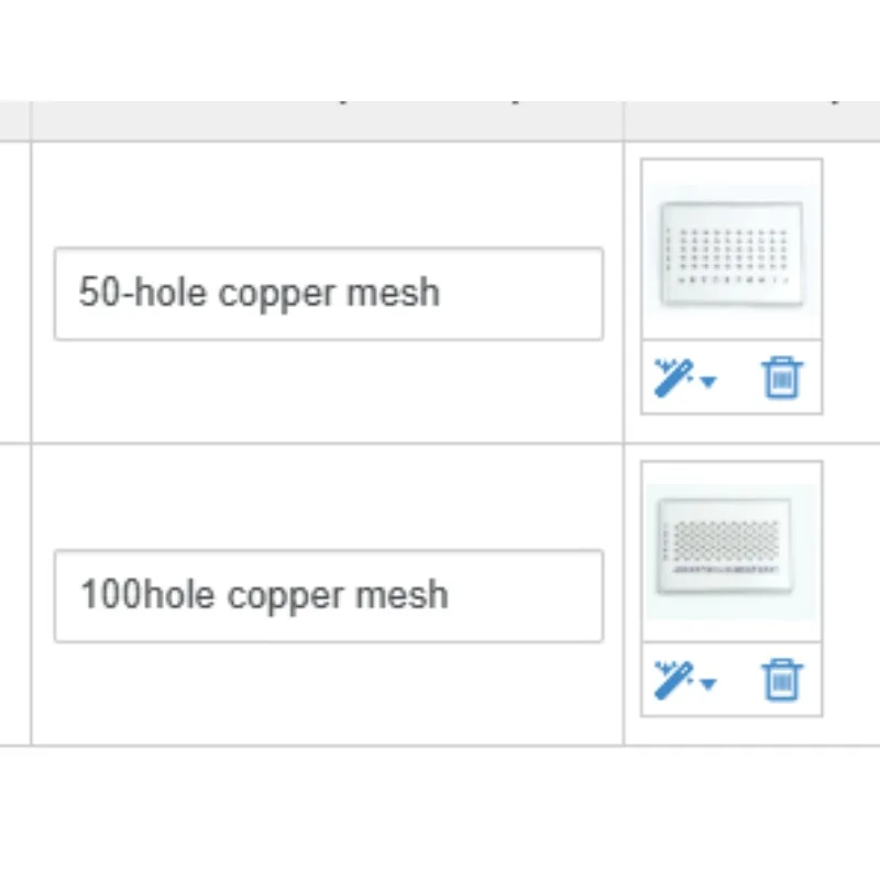 TEM transmission electron microscope copper mesh box carbon film sample box 50/100 hole pull-out mesh sample storage box