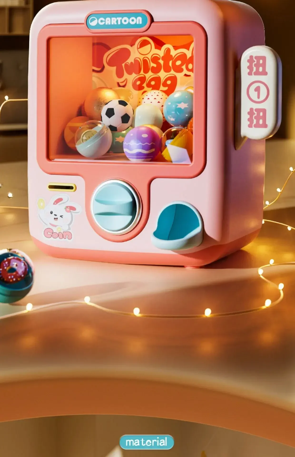 Kinder Desktop Spiel Maschine Überraschung Blind Ball Münze Spielen Spiel Mini Clip Puppe Klaue Arcade Maschine Kinder Geburtstag Weihnachten Geschenk – Detail 22