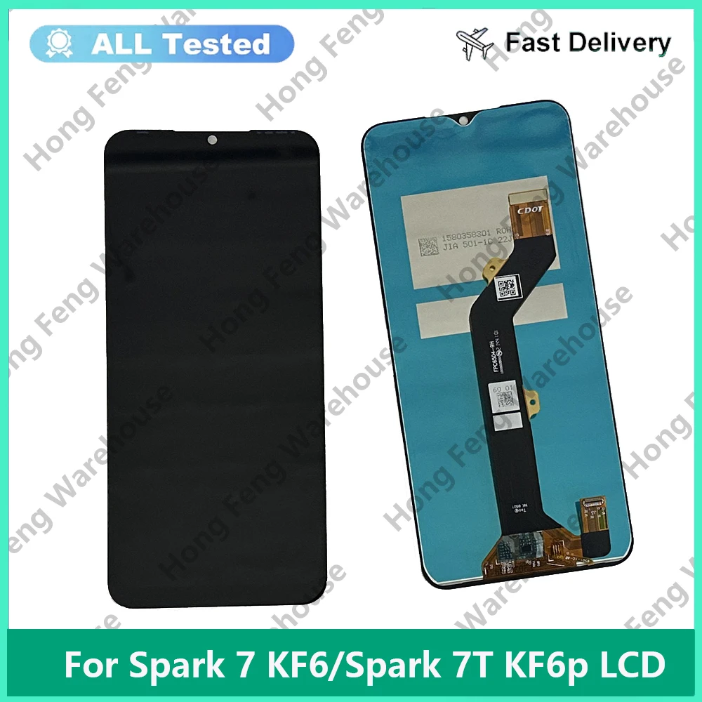 

For Tecno Spark 7 KF6 KF6j KF6i KF6k PR651 PR651E KF6m KF6h Spark7T KF6p LCD Display Touch Screen Digitizer Assembly Replacement