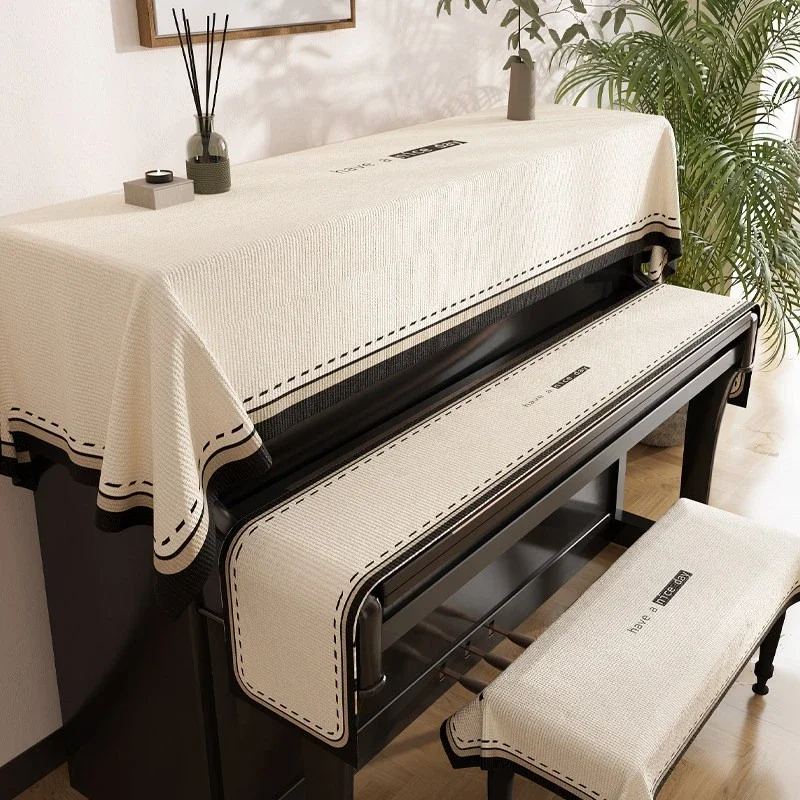 Universal Protective Cover for Piano Keys and Stools At The Top of The Piano Multi Size Dust Shield Household Use Sunshade Cover