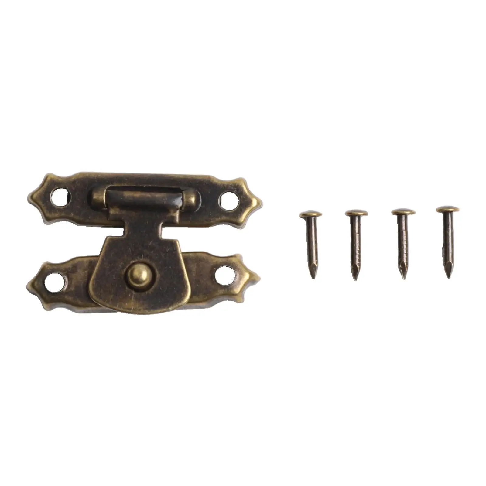 

Building Craft Small Things Buckles Home With Screws 10PCS Box Clasp Hardware Yellow Bronze Improvement Silver