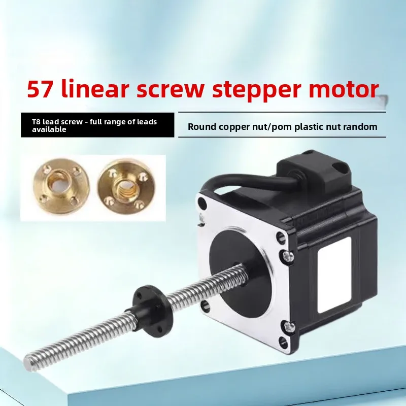 57 Linear screw stepper motor Customized T8/T10 screw 1.8 ° stepper motor T-shaped with nut 3D printing