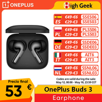 Global Version OnePlus Buds 3 TWS Earphone 49dB Active Noise Cancellation Bluetooth 5.3 True Wireless Headphone Earbuds