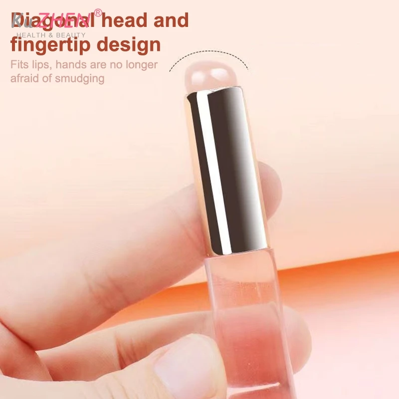 29types Silicone Lip Brush With Lid Round Head Makeup Brush Lipstick Applicator Multi-Use Mini Concealer Brush Portable Makeup 