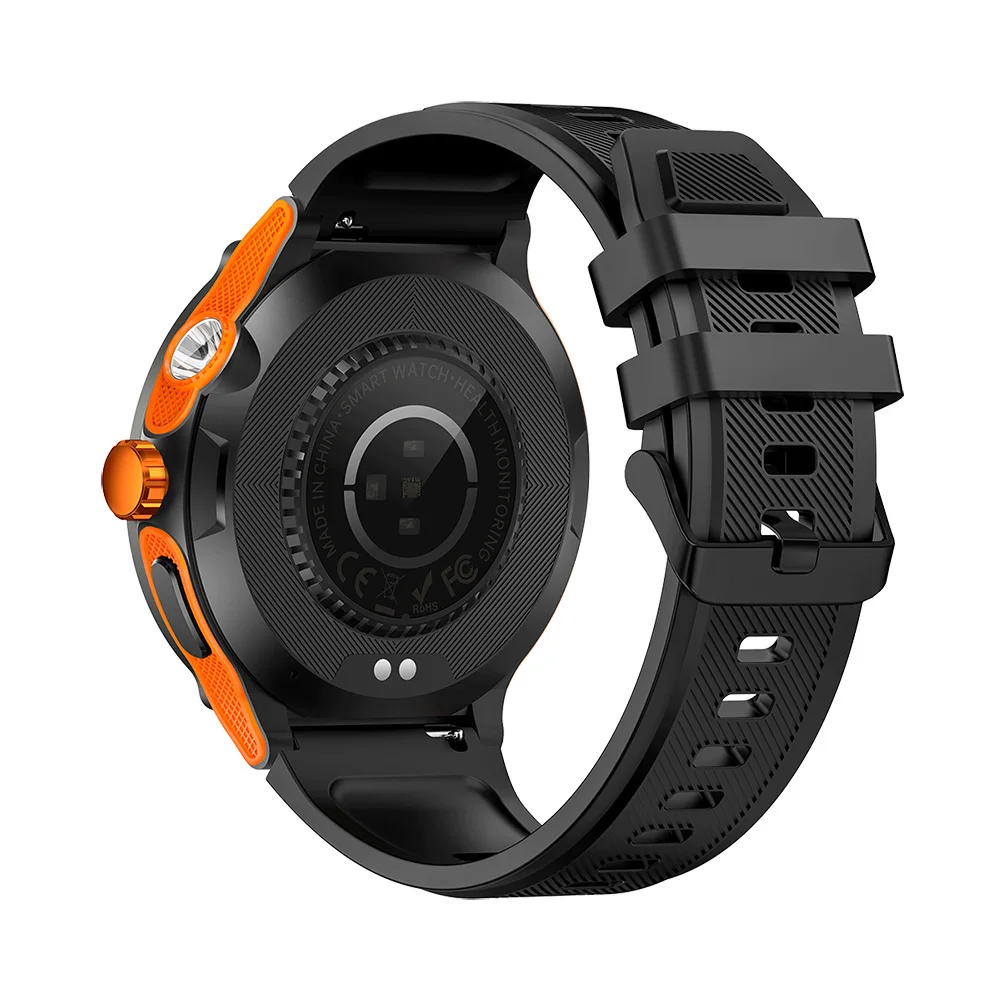 TJXL-TKYUAN 2025 شاشة تعمل باللمس الرياضة ساعة ذكية Relogio Reloj Inteligente Hombre Montre Connectee مصباح يدوي خارجي Smartwatch