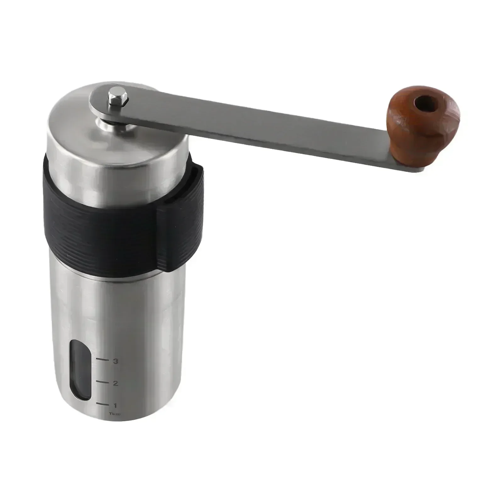 

Manual Coffee Bean Grinder Removable Sliver Stainless Steel Portable 4.8*12.5cm Easy To Clean Espresso Hand Mill