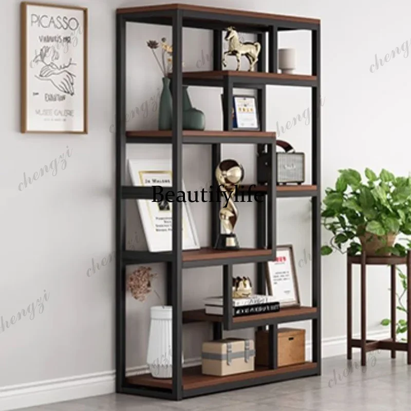 M138 Designs Storage Bookcases Open Art Metal Standing Interior Cube Bookcases Office Magazine Racks Estanteria Unique Furniture