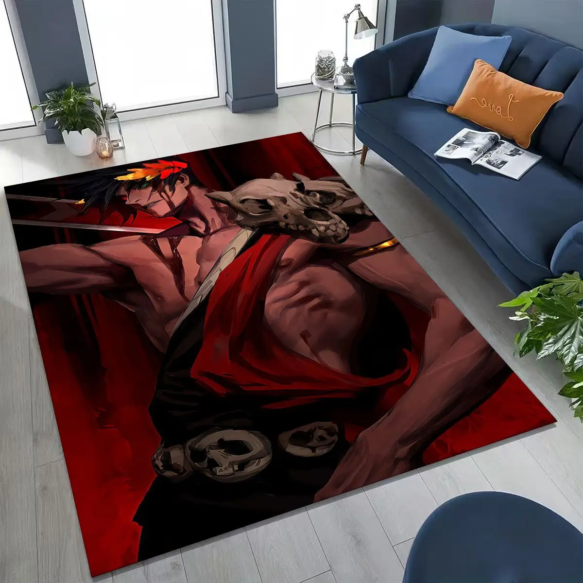 

3D Classics Game Hades Cartoon Gamer Rug for Bedroom Living Room Sofa Home Doormat Decor, Large Kid Play Non-slip Floor Mat Gift