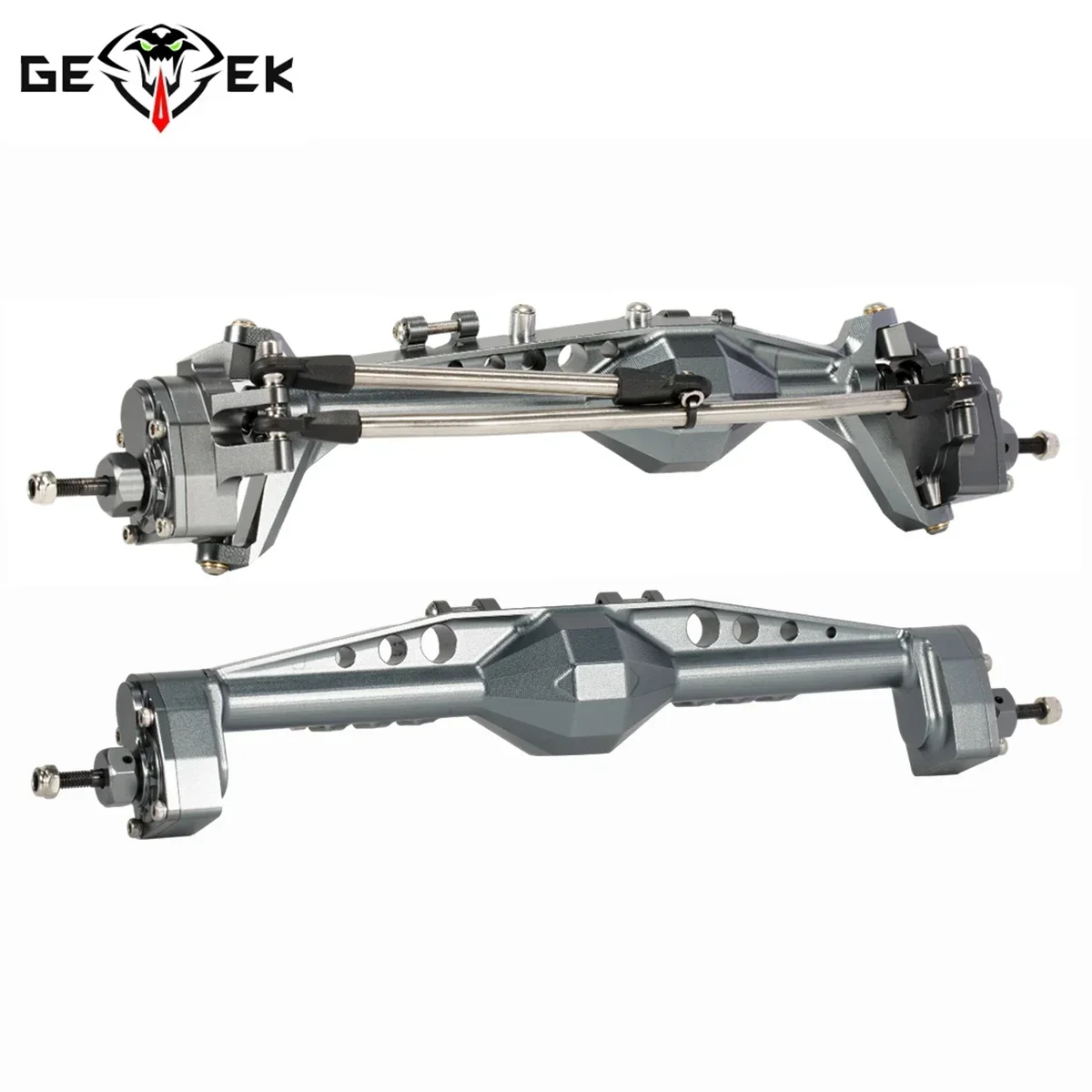 Aluminiowa oś portalowa F9 z regulowanym górnym łącznikiem do gąsienic 1/10 RC Capra Wraith