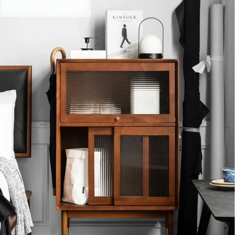 TT Sideboard Cabinet Living Room Locker Wall Cabinet Solid Wood Simplicity Household Combination Storage