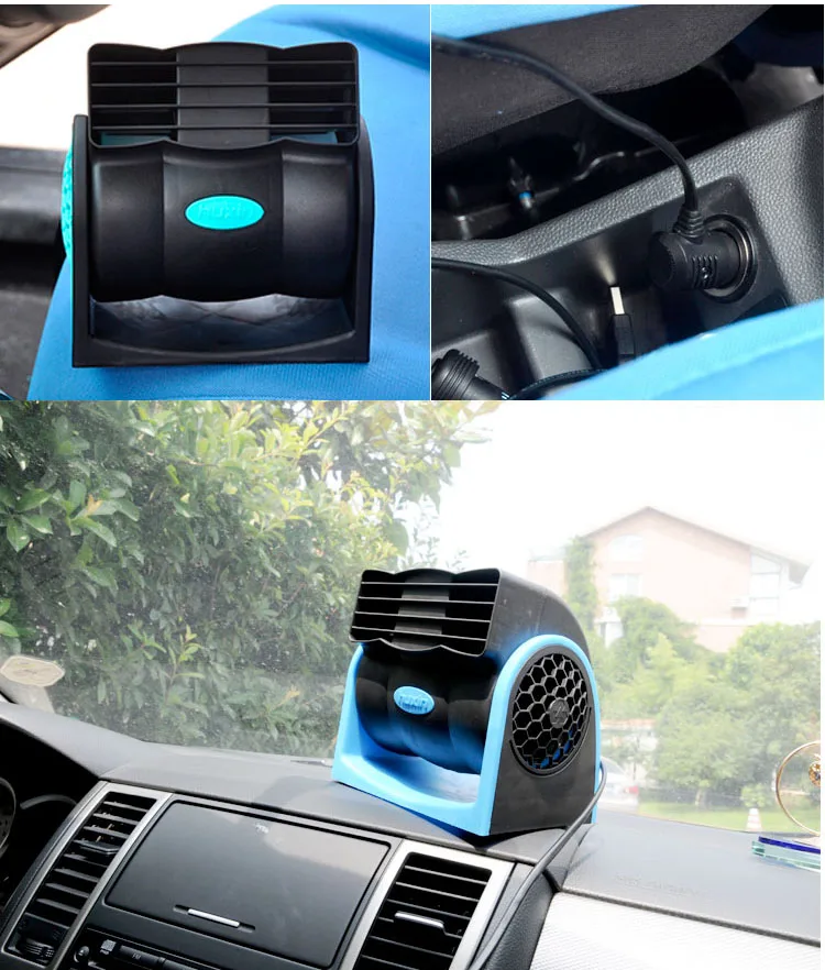 Model: HX-T301 Ultra-quiet Double Wind Wheel 12V mini Portable Cigarette Lighter Plug Cooling Air Fan Electronics