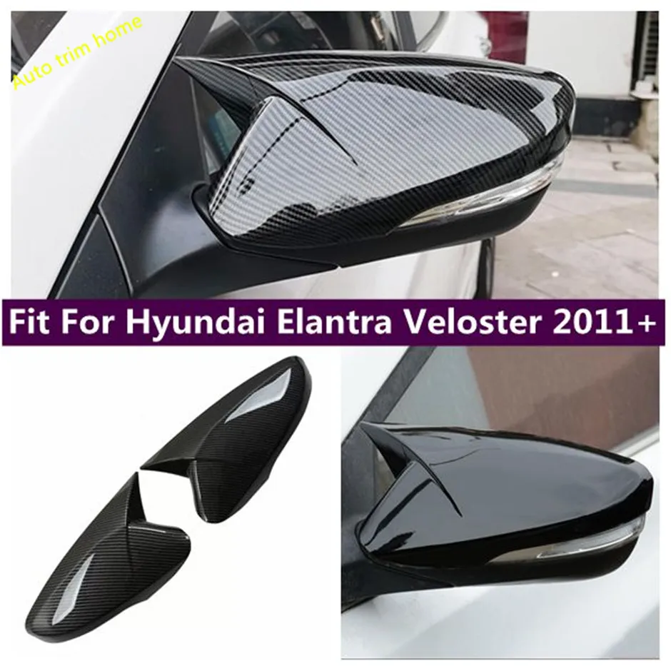 

Ox Horn Out Door Side View Wing Mirror Decoration Frame Cover Trim Fit For Hyundai Elantra Veloster 2011 - 2015 Car Accessories