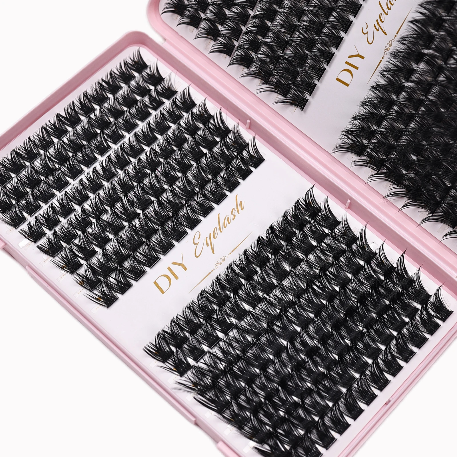 384 Stück DIY falsche Wimpern, Einzelwimpern, Wimpernbuch, Wimpernverlängerungen für das Make-up zu Hause, falsche Wimpern – Detail 3