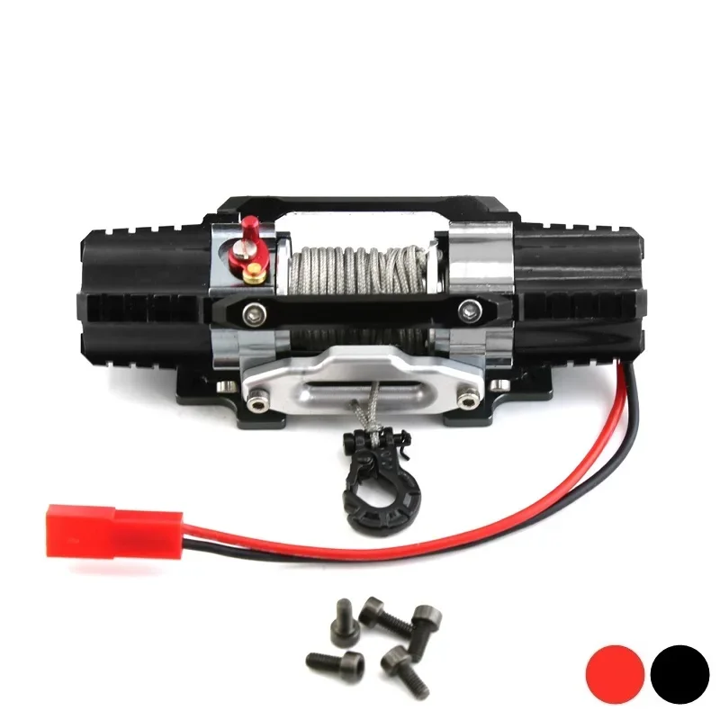 Dual Motor Metal Simulated Winch for 1/8 1/10 RC Crawler Car Axial SCX10 TRAXXAS TRX4 RC4WD D90 KM2 Redcat YK4082 Upgrade Parts