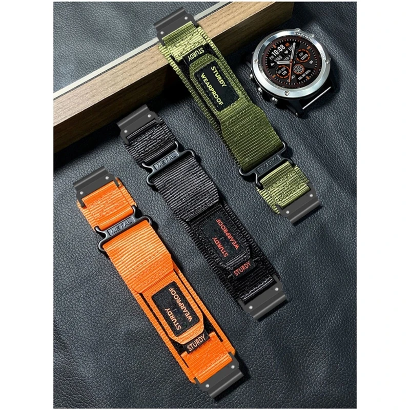 Multiple Color Watch Band Wrist Strap Belt Comfortable Wear Sports Daily Use Climbing Fashion Suitable for 26mm Trekking