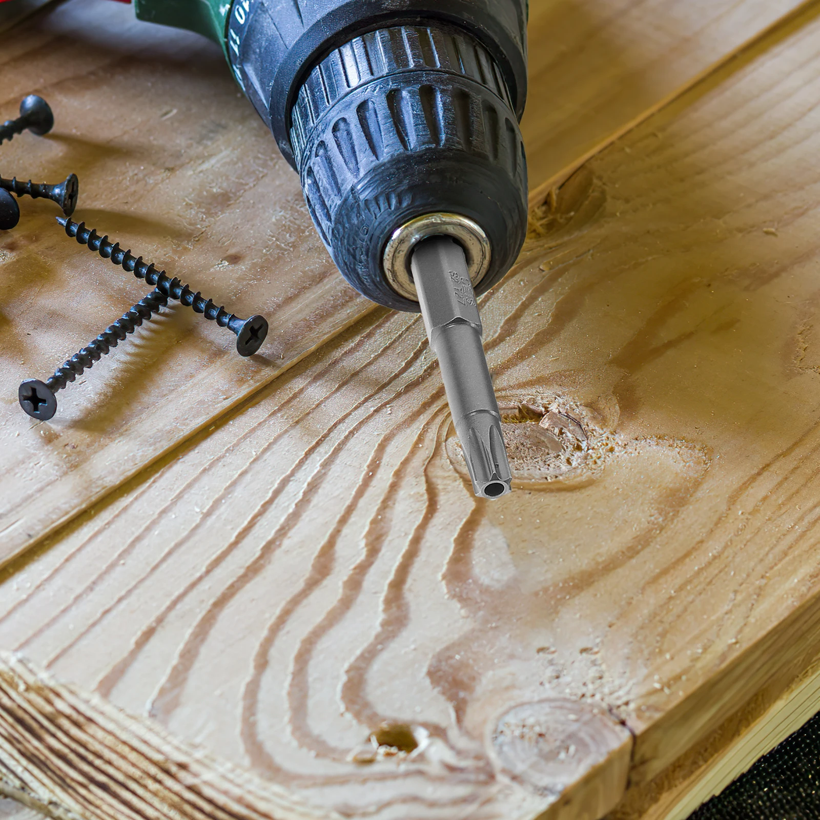 

1 Set 1/4 Inch Hex Star Security Bit Magnetic Screw Holder For Electric Manual Pneumatic Drivers Drill