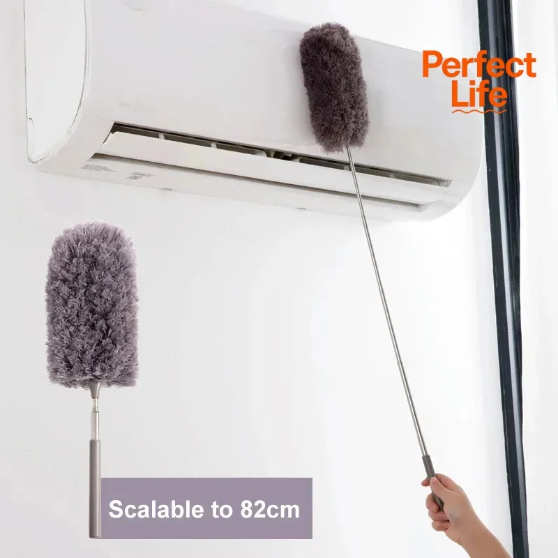 Plumero de limpieza ligero, cepillo de polvo Flexible, herramienta de limpieza del hogar para eliminación de huecos, 1/2 Uds.