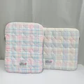 Blue pink plaid