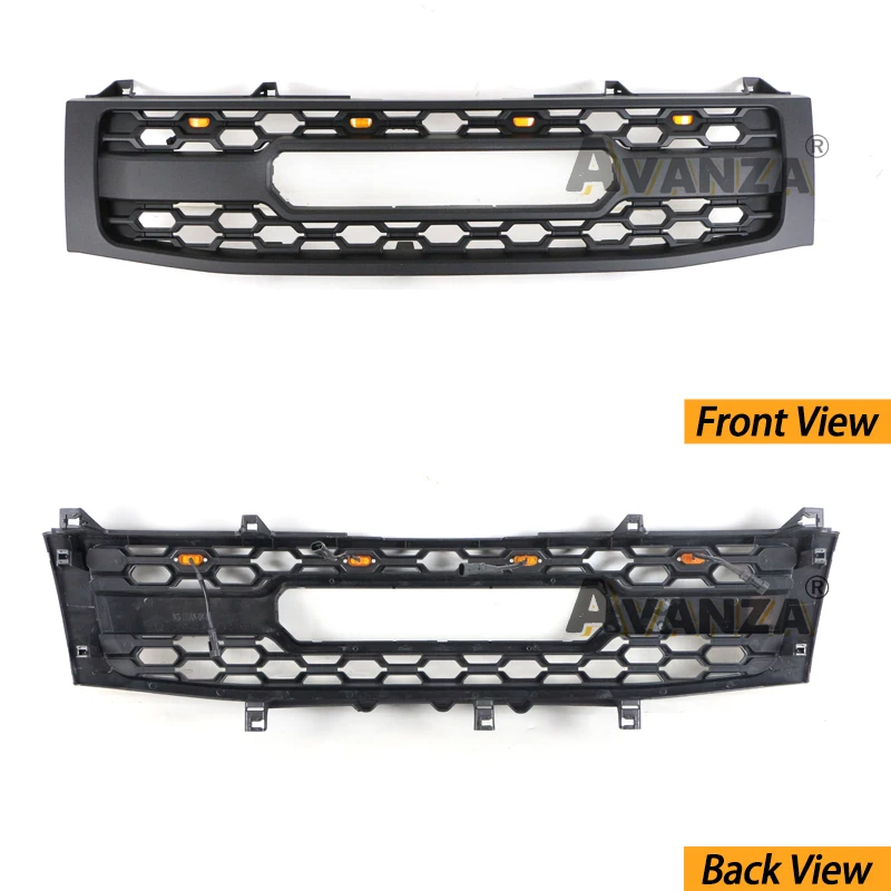 Auto Parts Grill W/Light Pasuje do 2004 2005 2006 2007 Nissan TITAN/Armada Przednia modyfikacja kratki chłodnicy