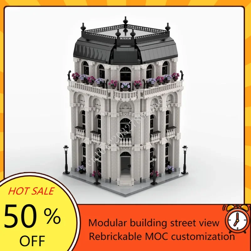 

2788 шт. модульный дом, модульный MOC, креативная модель с видом на улицу, строительные блоки, архитектура, сделай сам, образование, сборная модель, игрушки, подарки