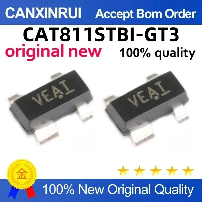 (5-100 pieces) CAT811STBI-GT3 original SOT-143 silk screen VEAT voltage monitor 4-pin microprocessor