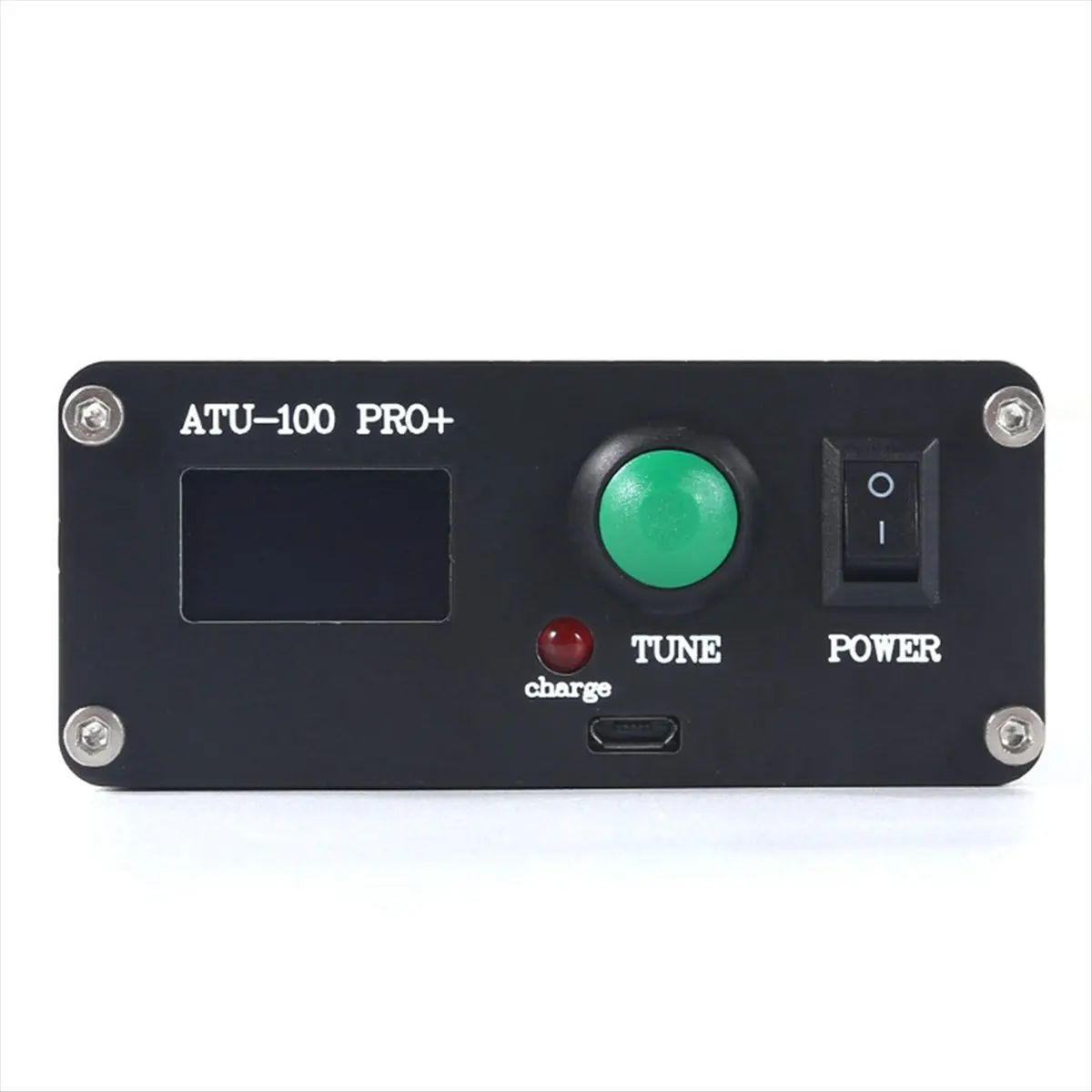 Compatible ATU-100 Pro+ 1.8-55Mhz Automatic Antenna Tuner Multi-Function Convenient 0.96 Inch Finished Rechargeable with Case