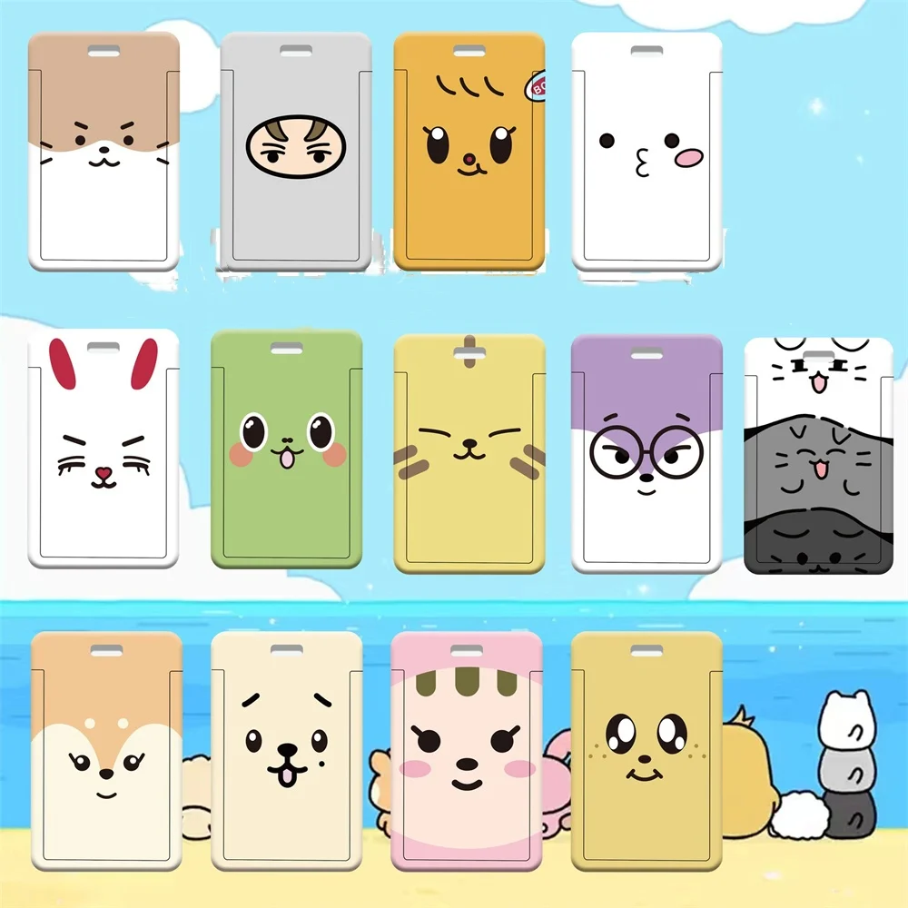 Kpop Boy Group Student ID Card Holder Cartoon Cute Card Sleeve S.COUPS JEONGHAN HOSHI WONWOO MINGYU THE8 Fans Gifts Collection