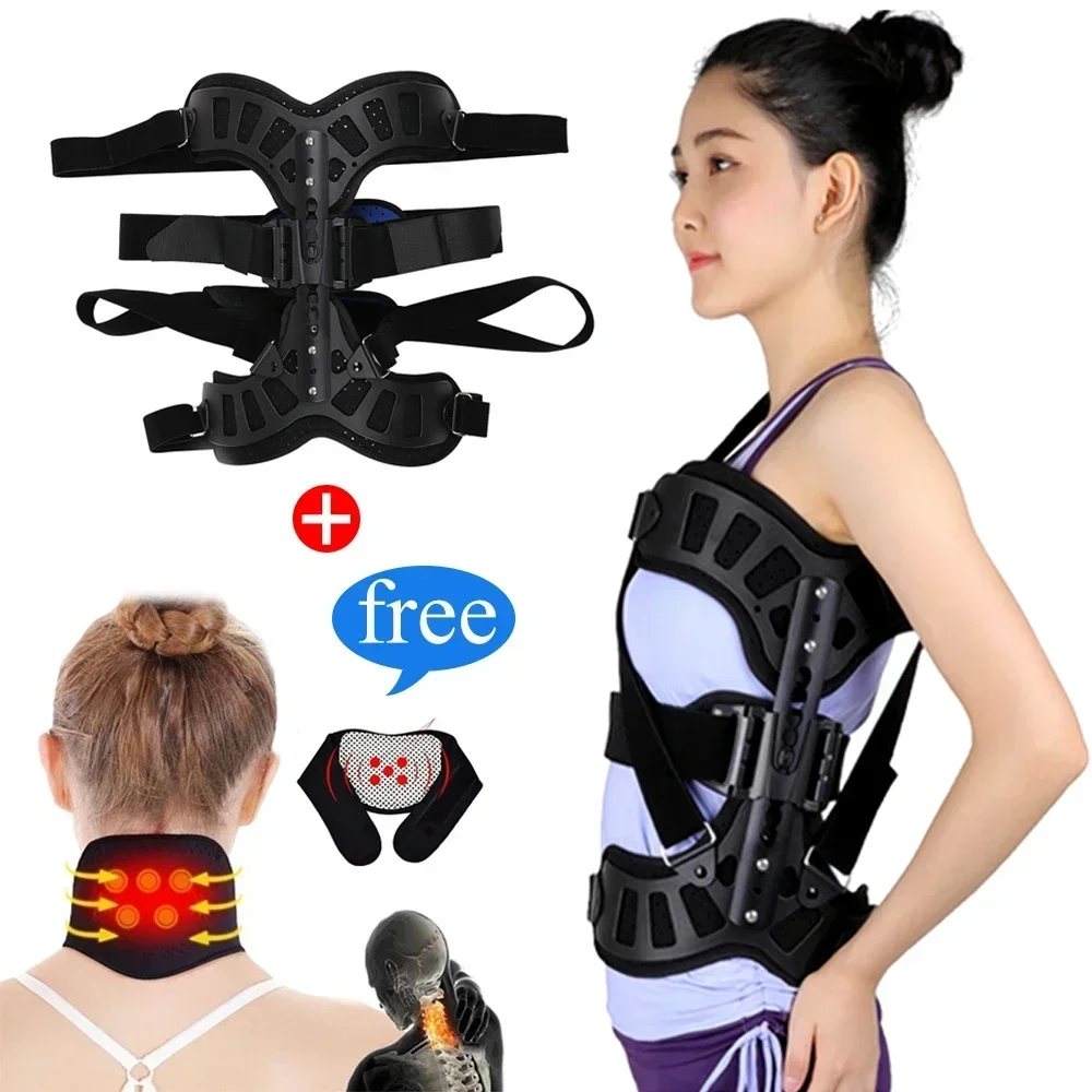 Scoliosis Brace Posture Corrector Treatment Adjustable Spinal Auxiliary Orthosis for Back Postoperative Recovery for Adults