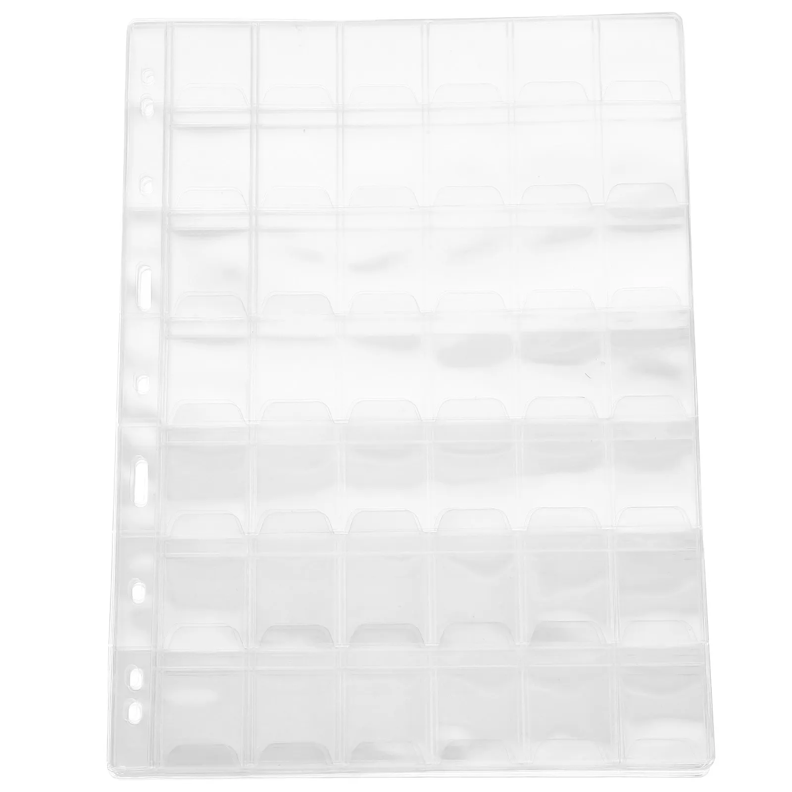 

10 листов прозрачных защитных вкладышей для монет в папку-биндер с сетчатым дизайном, подходят для всех типов монет, удобное хранение для коллекционеров