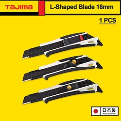 TAJIMA Utility Knife Retractable 1PCS Replaceable L-shaped Blade 18mm Auto Lock Box Cutters 1101 Series