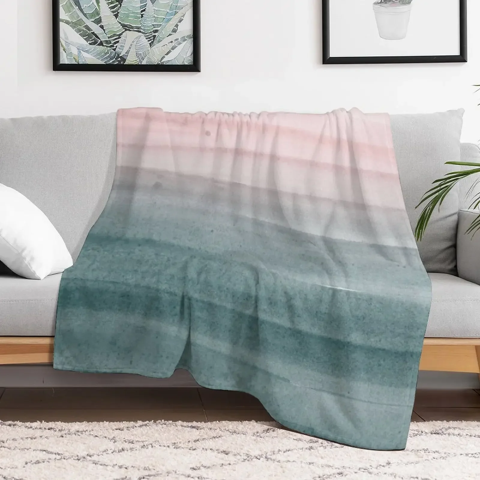 Touching Watercolor Abstract #2 #painting #decor #art Throw Blanket for winter Travel Soft Luxury Brand Blankets