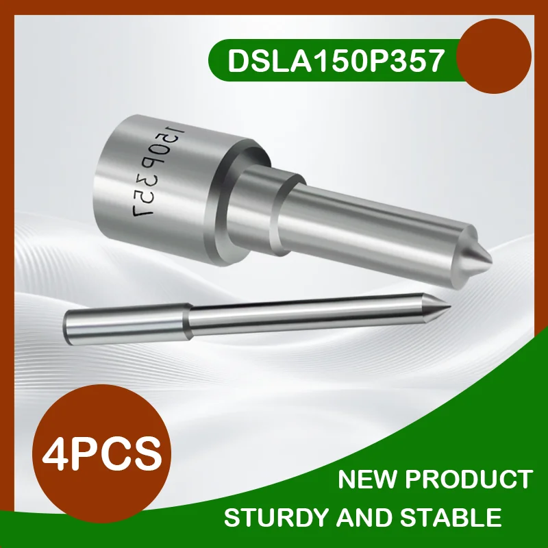 4Pcs - DSLA150P357 Flat Head White Needle Fuel Nozzles in Car Diesel Common Rail System Adapted For 0432193830 Injector YF2328