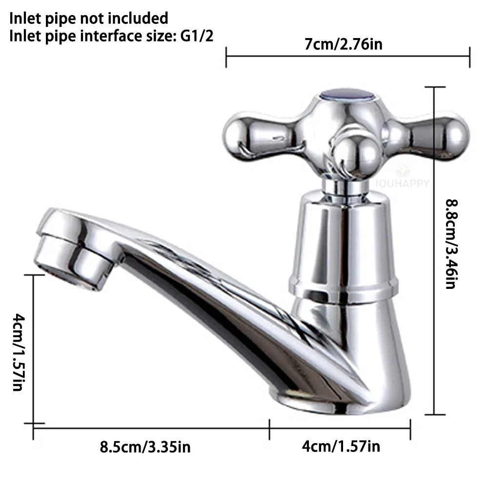 Grifo de lavabo de aleación de Zinc, grifo de agua fría y caliente, grifo de lavabo de cocina, artículos para el hogar de un solo orificio, accesorios de baño