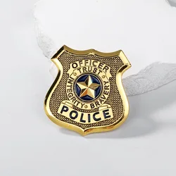 Cartoon Judy Fox Nick Police Pin Brooch for Cartoon Crazy Zootopia Rabbit Cos Props Accessories Gift Badge Pin