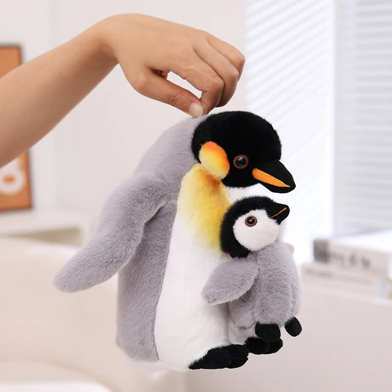 22cm Mombaby Penguin Plush Toy Fluffy Soft Comfortable Fabric Huggable Pillow for Home Decoration - view 5